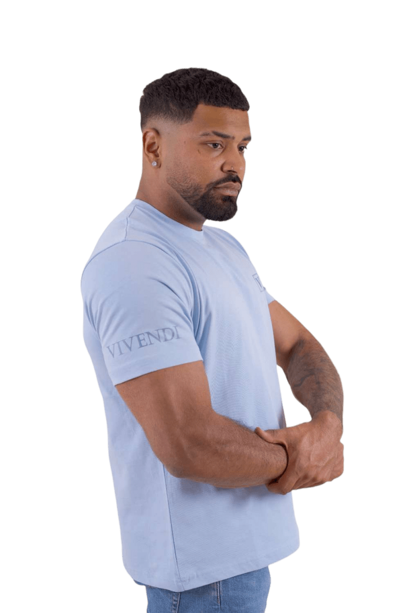 VIVENDI - Classic T-Shirt - blue – Bild 5